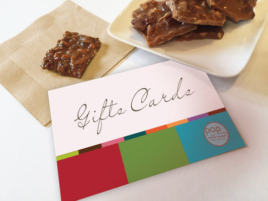 p.o.p. gift card